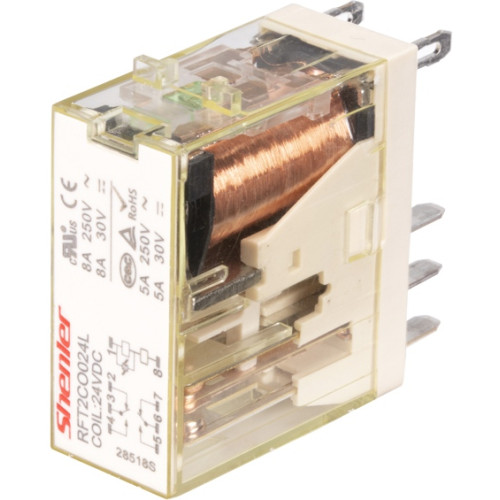Реле миниатюрное Shenler RFT2CO024 (2CO, 8A, 24V DC)